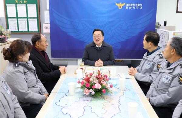 이장우 대전시장, 연말연시 치안 현장 격려 기사 이미지